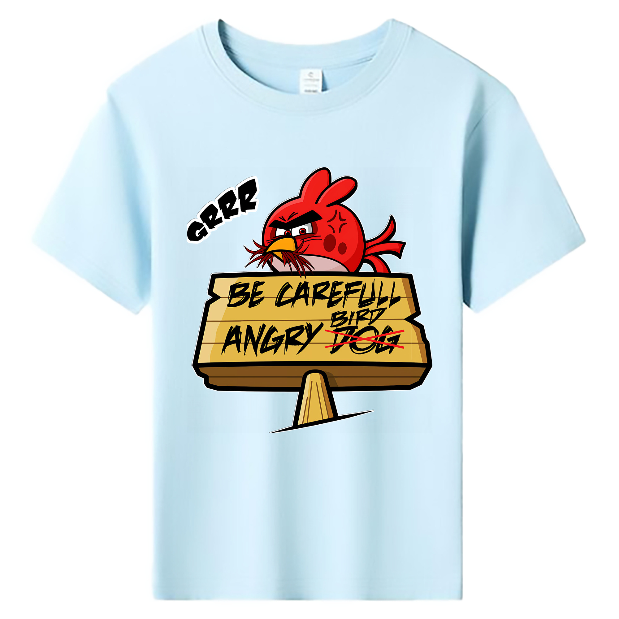 （画像用） Angry Birds アングリーバード 綿100％キッズTシャツ（フロントプリント）